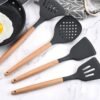 9 Pcs Silicone Spatula Heat-Resistant Soup Spoon