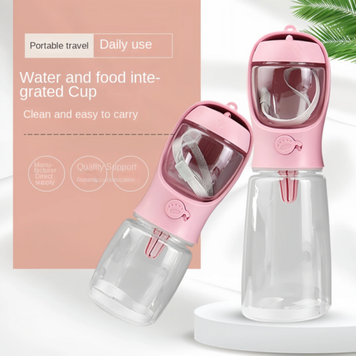 1_bfbc0365-fa69-4559-8297-253fa4210c19_800x800.png 2 In1 Portable Dog Cat Water Bottle with Storage Food