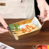 304 Stainless Steel Food Storage Tray with Handle