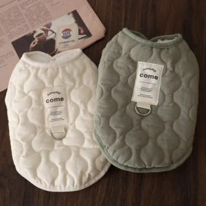 Winter Warm Dog Vest Coat Jacket with D-ring