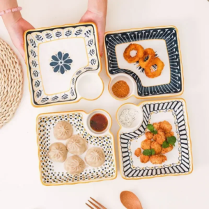 4_8c78496a-354b-453e-98d7-6c0ee9dc2467_800x800.png Dumpling Plate with Vinegar Dish Household Ceramic Plate