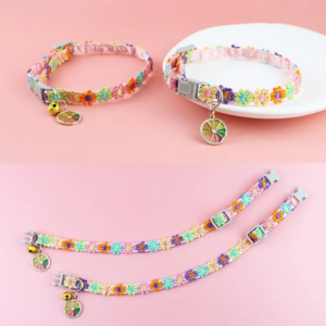4_d8319422-10c4-447b-87d4-086ba8cc4940_800x800.png Lace Flower Decoration Pet Collar with Bell