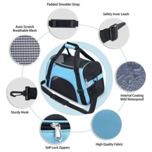 5AEA7327714881142B698688430F6BEB.jpeg Foldable & Expandable Pet Carrier Bag - Mesh Breathable Cat/Dog Travel Bag