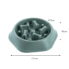 Non-slip Multiple Colors Dog Slow Food Bowl