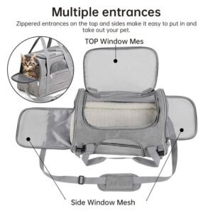 C38C9D58C6FAB4E5A29446411C0771C0.jpeg Foldable & Expandable Pet Carrier Bag - Mesh Breathable Cat/Dog Travel Bag