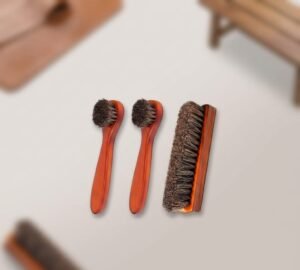Wood Horsehair Shoe Brush