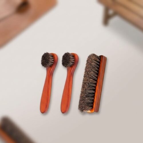 Wood Horsehair Shoe Brush